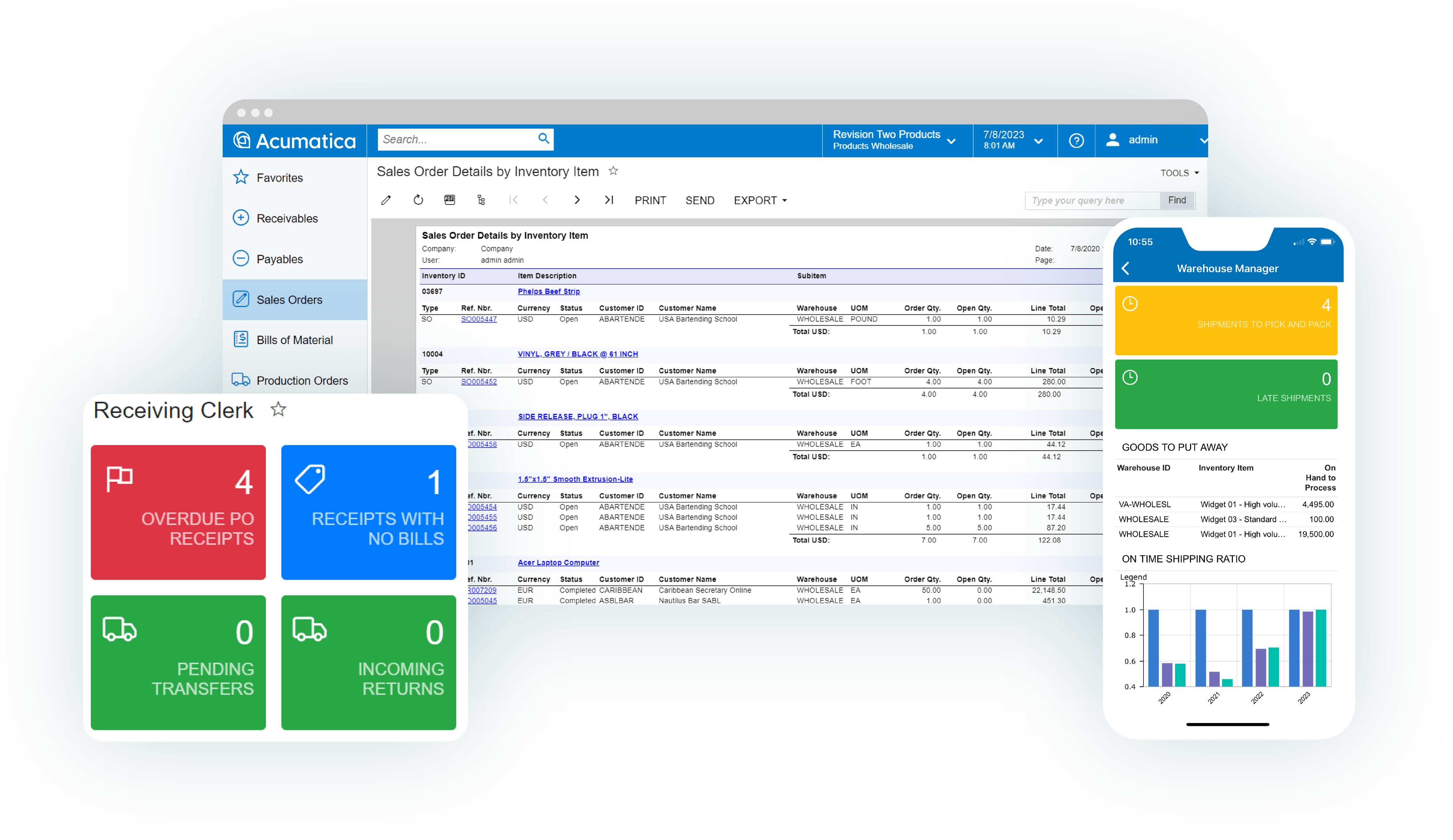 dashboard acumatica